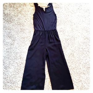 LOFT Petite Black Colette Jumpsuit